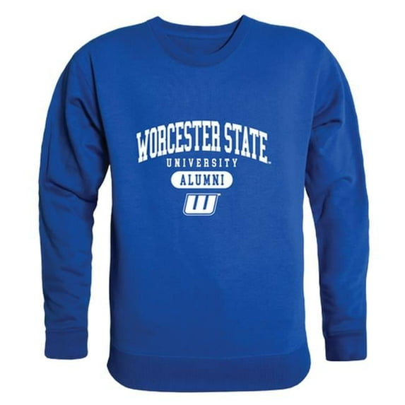 W Republic Worcester State University Lancers Alumni Fleece Sweatshirt, Royal - Extra Large