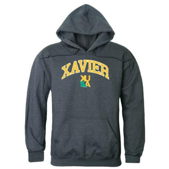W Republic Xavier University of Louisiana Campus Hoodie, Heather Charcoal - Small