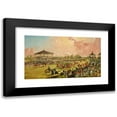 thumbnail image 1 of W. S. Hedges 14x10 Black Modern Framed Museum Art Print Titled - A Race Meeting at Jacksonville, Alabama (1841), 1 of 5