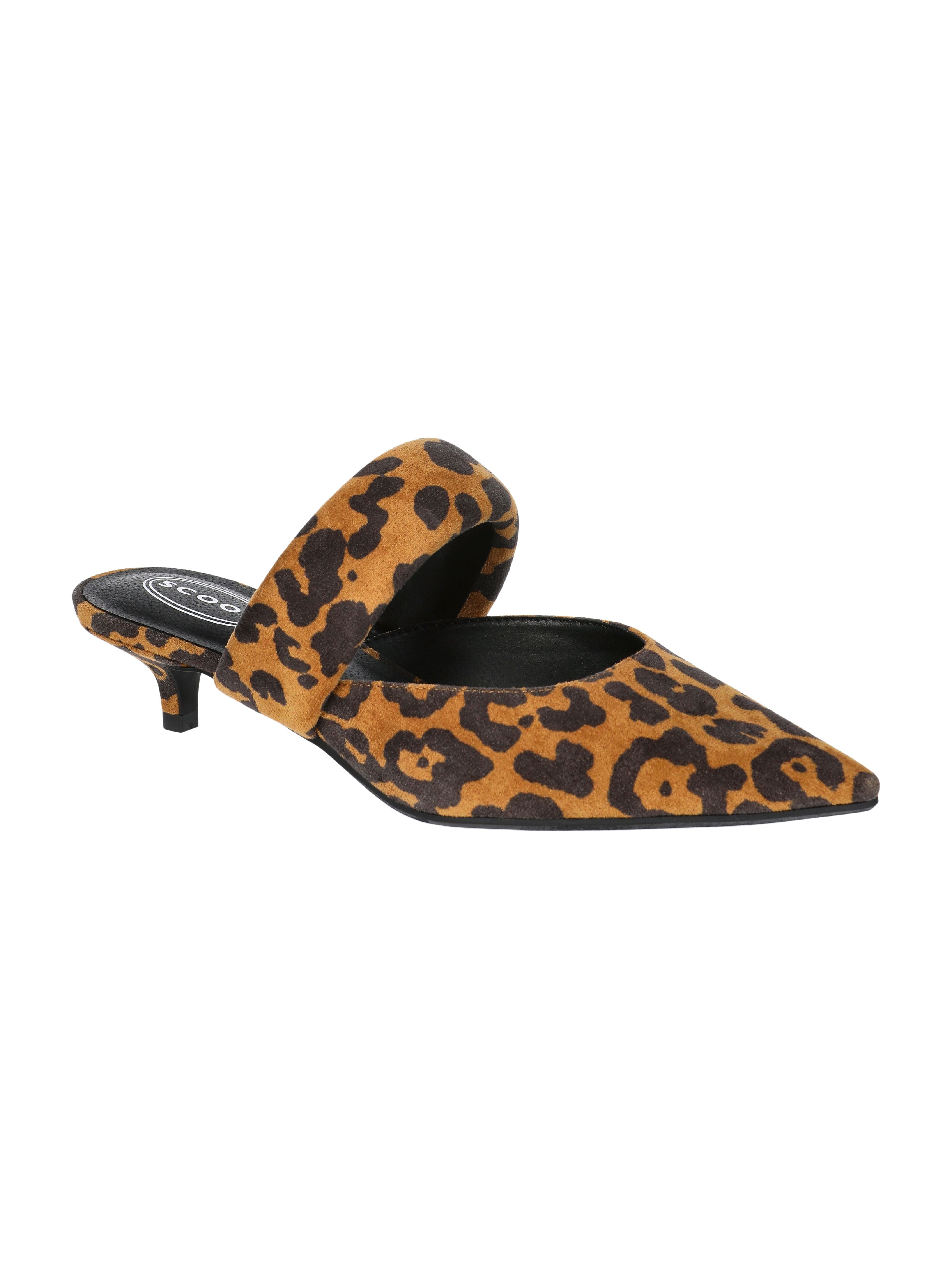 Scoop Women's Pointed Toe Kitten Heel Mary Jane Mules