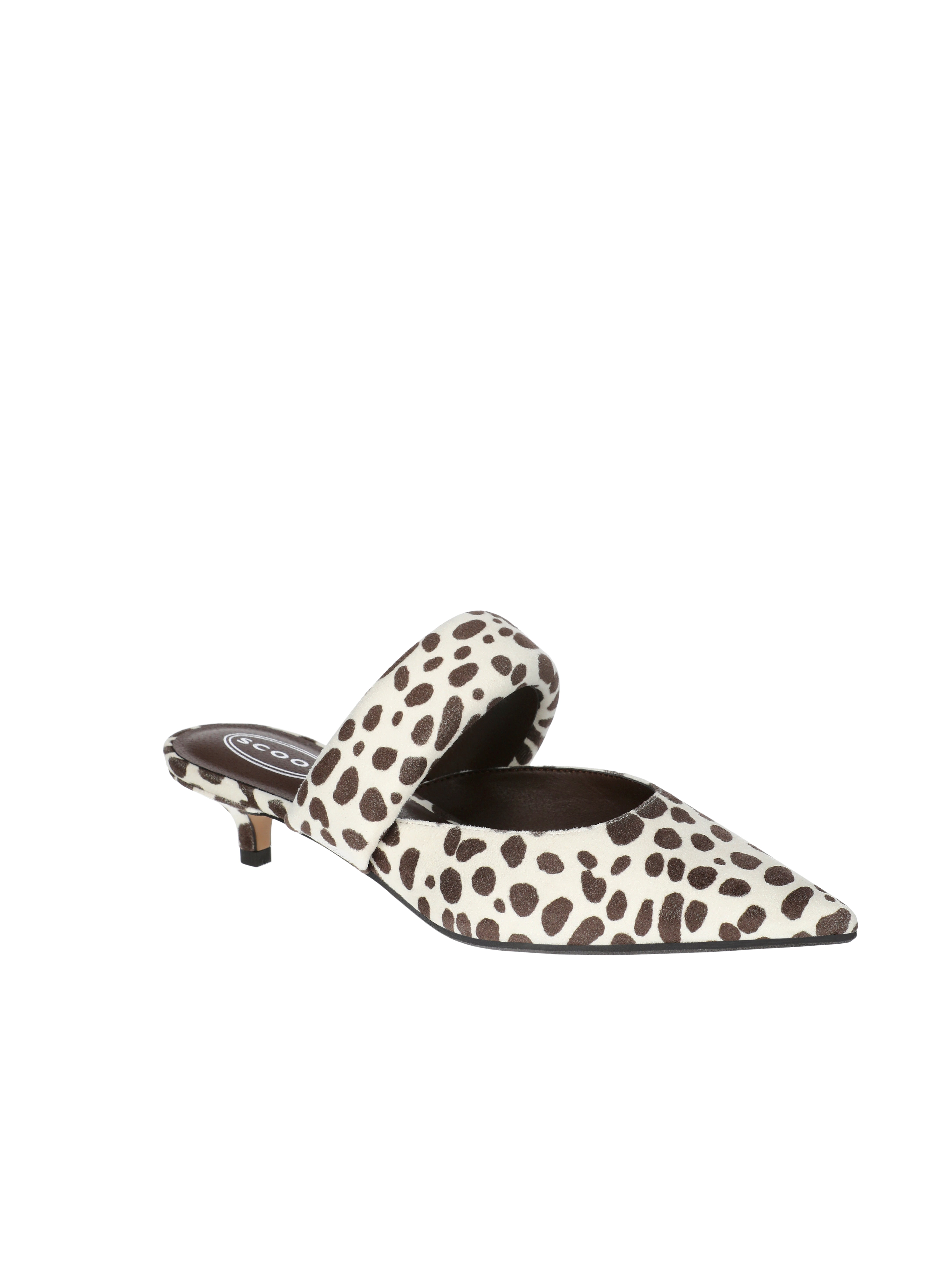 Scoop Women's Pointed Toe Kitten Heel Mary Jane Mules