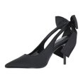 thumbnail image 1 of Scoop Women's Satin Slingback Heels with Bow, 1 of 7