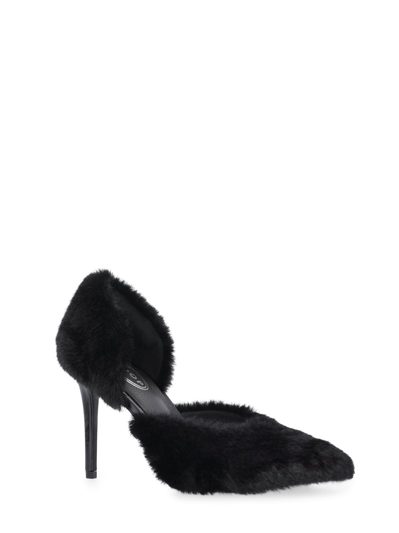 Scoop Women's Faux Fur Stiletto Heels - Walmart.com