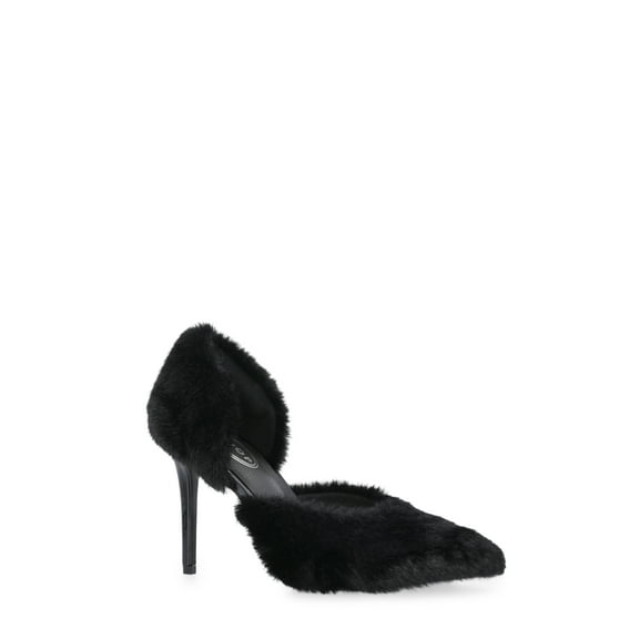Scoop Women's Faux Fur Stiletto Heels