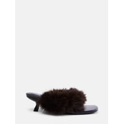 Scoop Women's Faux Fur Kitten Heels