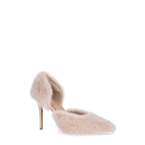Scoop Women's Faux Fur Stiletto Heels