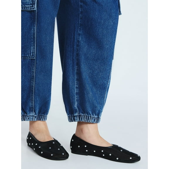 Scoop Women's Studded Mesh Flats