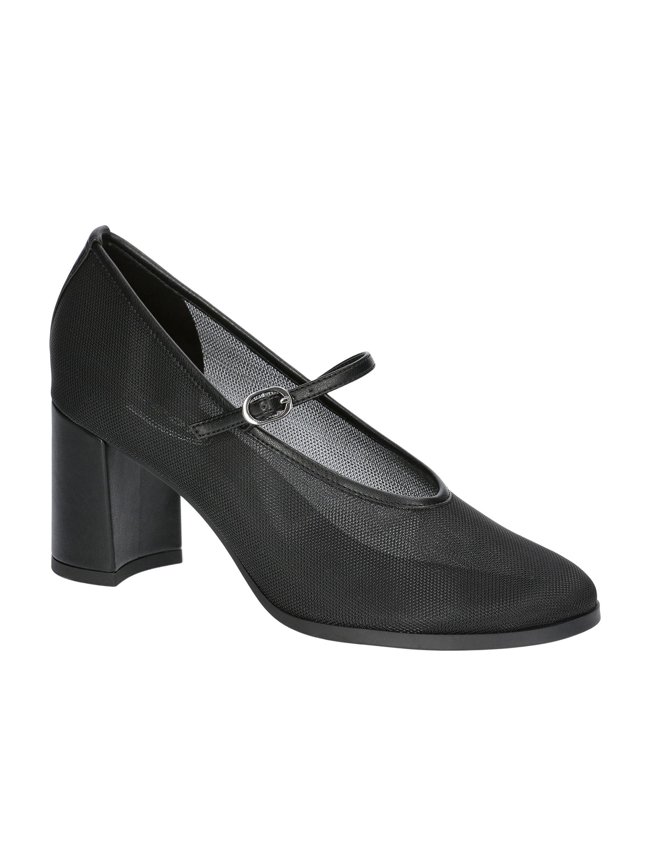 Scoop Women's Mesh Mary Jane Block Heel Pumps