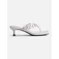 thumbnail image 1 of Scoop Women's Paillette Thong Kitten Heel Sandals, 1 of 7