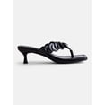 thumbnail image 1 of Scoop Women's Paillette Thong Kitten Heel Sandals, 1 of 7