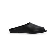 Women's Faux Leather Peep Toe Mules