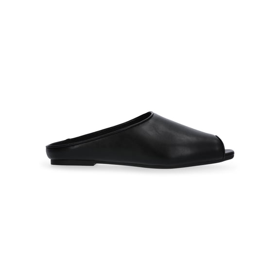 Scoop Women's Faux Leather Peep Toe Mules