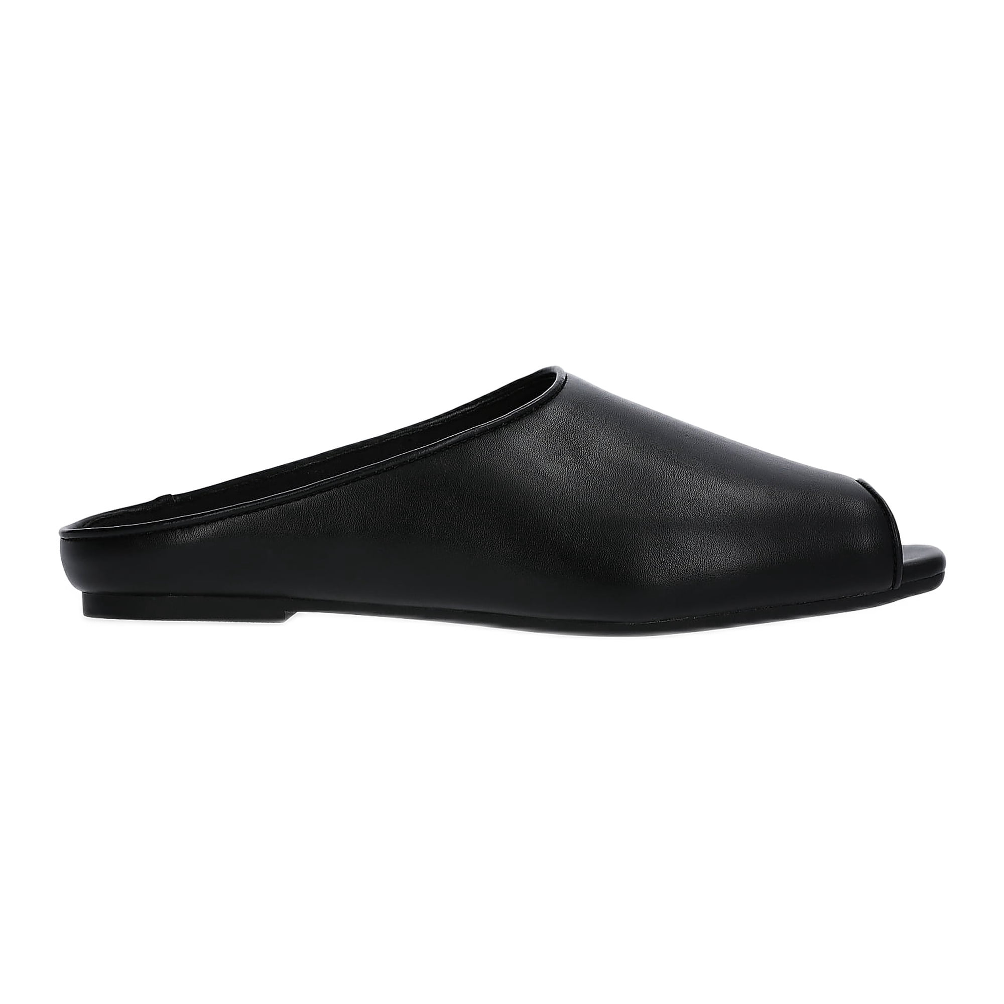Scoop Women's Faux Leather Peep Toe Mules