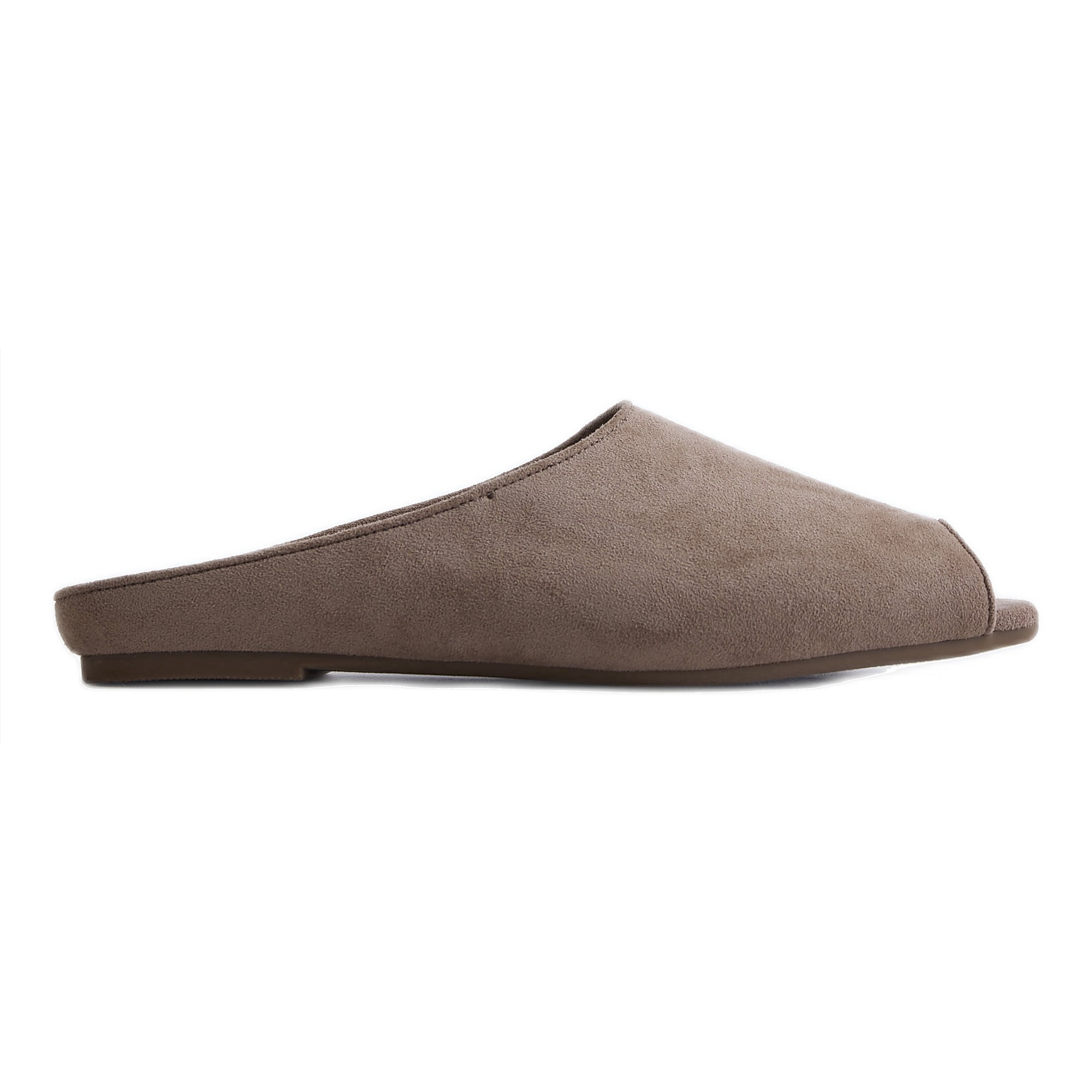 Scoop Women's Faux Leather Peep Toe Mules