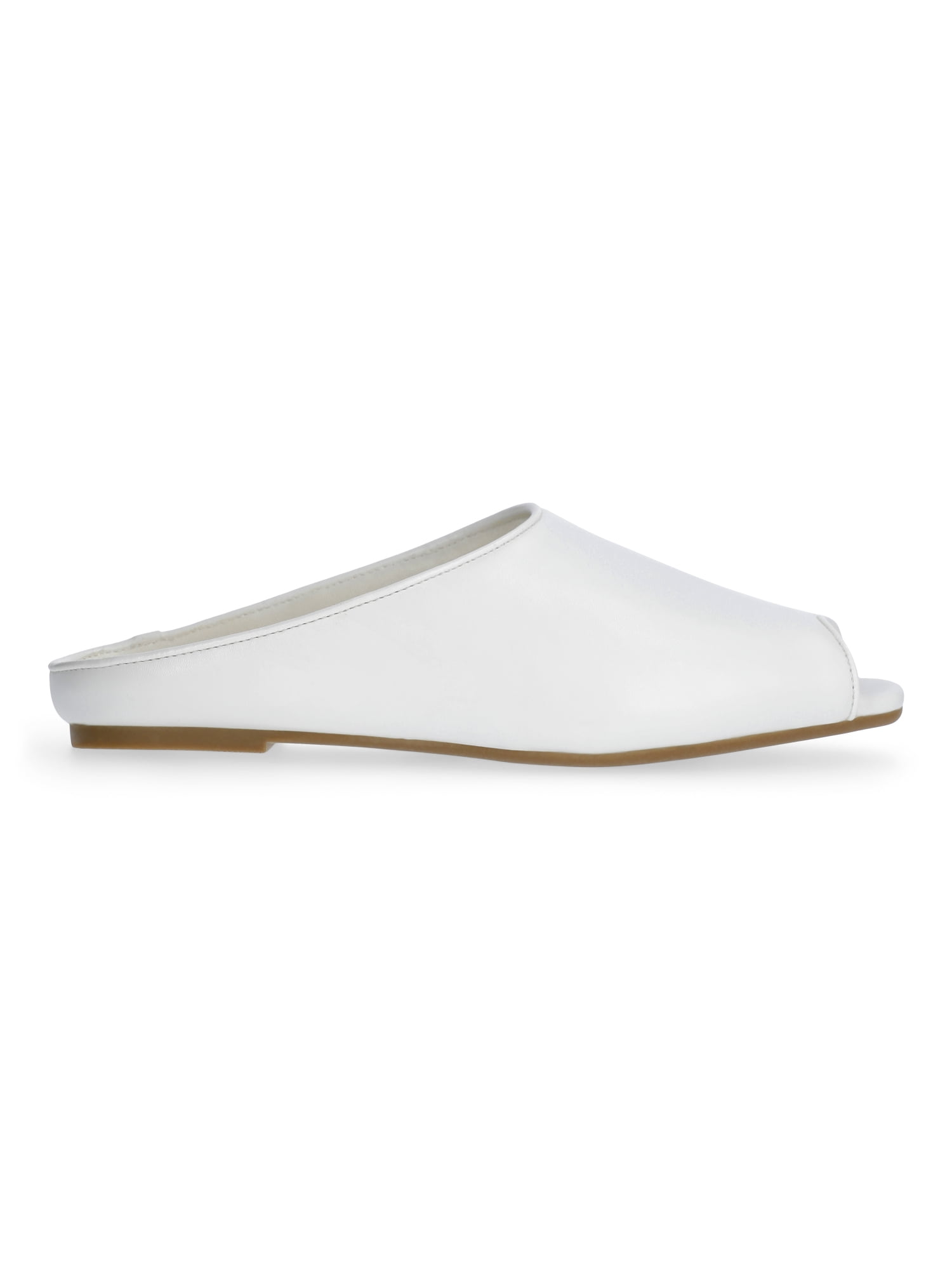 Scoop Women's Faux Leather Peep Toe Mules