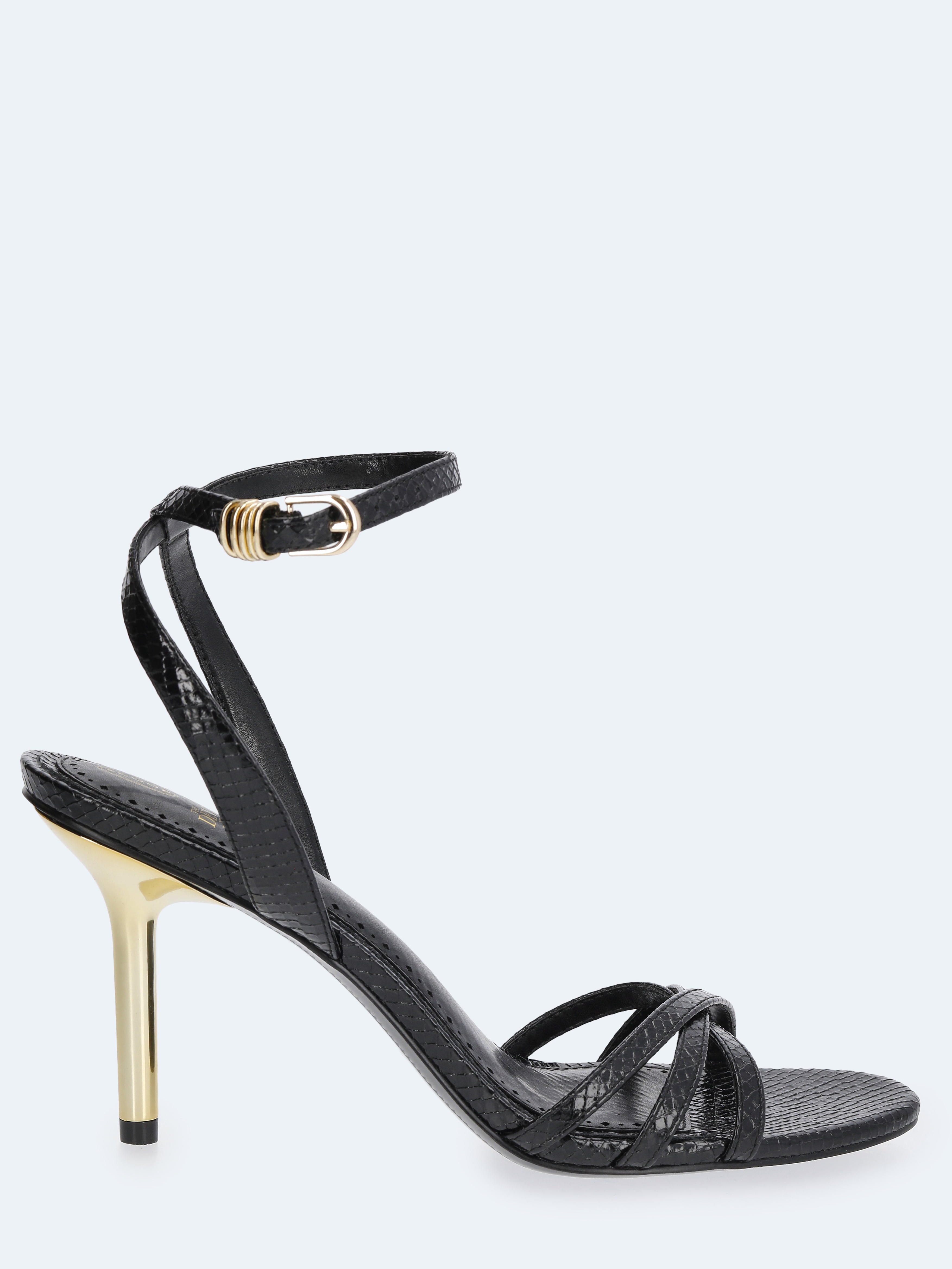Devil Wears Prada Scoop Collection Women's Strappy Stiletto Heels