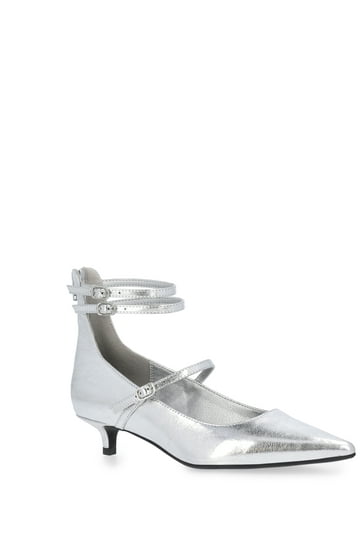 inexpensive silver dress shoes SILVER SHOES sweetheart neckline detail