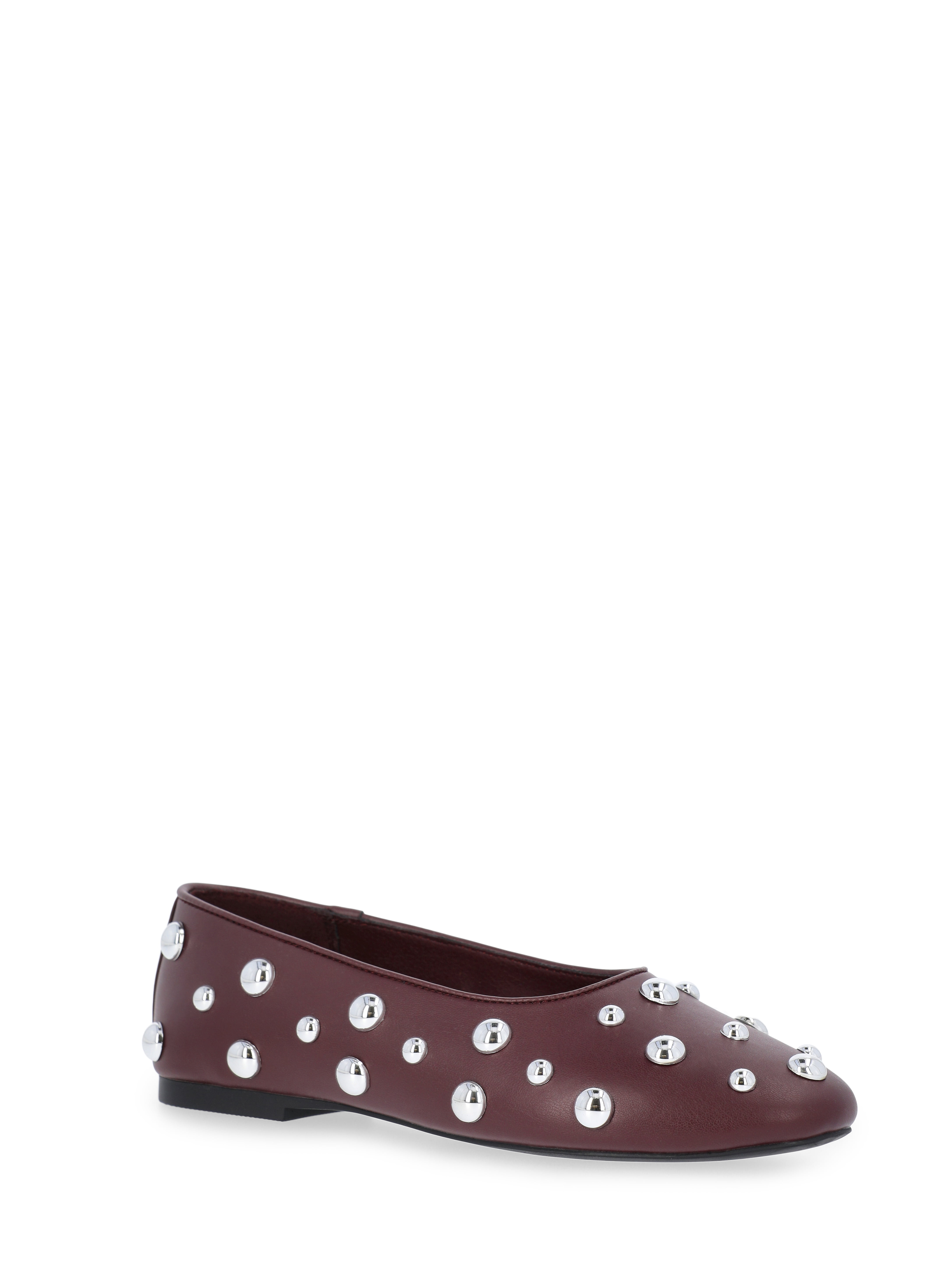 Scoop Women's Studded Faux Leather Ballet Flats