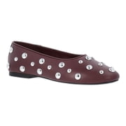Scoop Women's Studded Faux Leather Ballet Flats