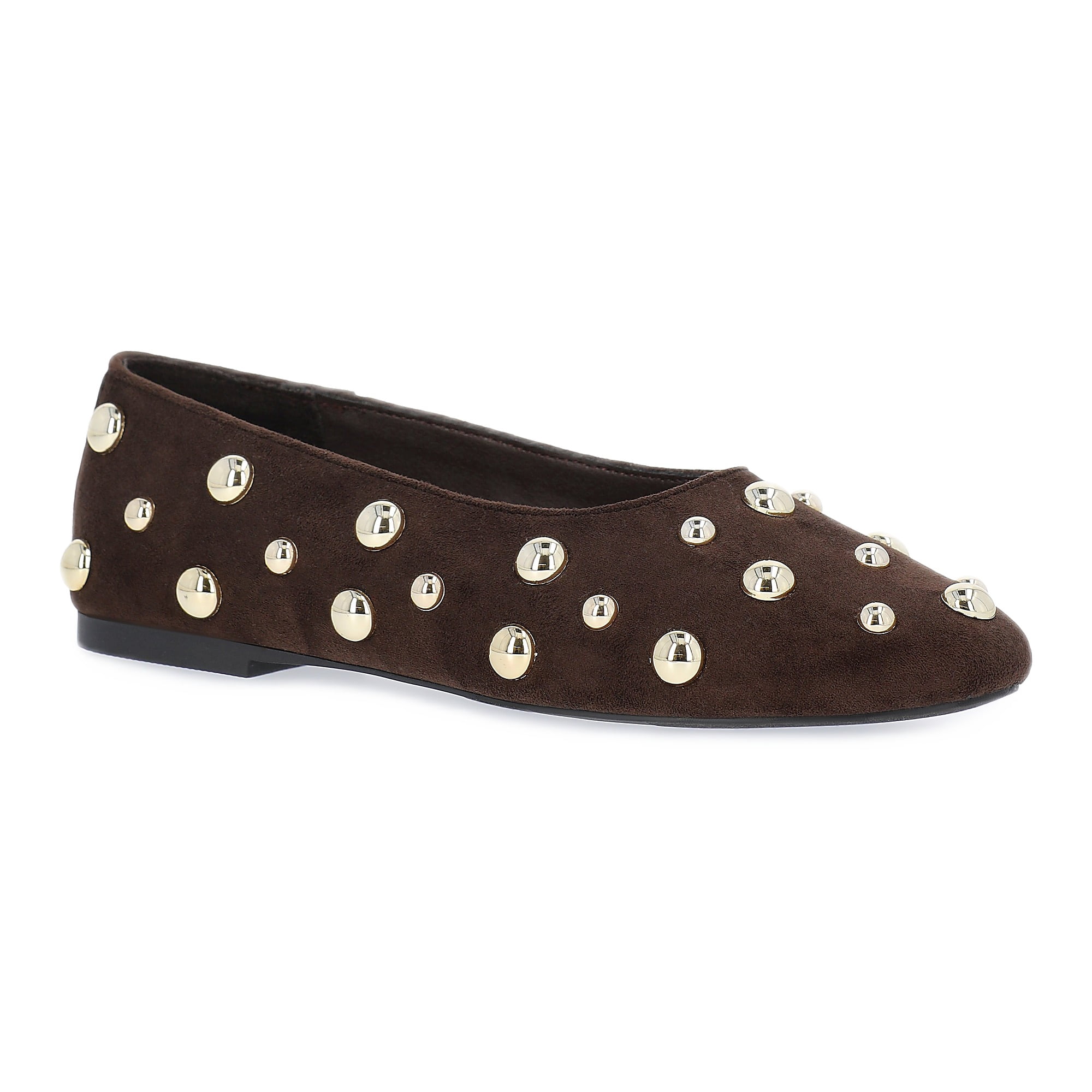 Scoop Women's Studded Faux Leather Ballet Flats