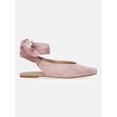 thumbnail image 1 of Scoop Women's Faux Suede Ankle Wrap Ballet Flats, 1 of 7