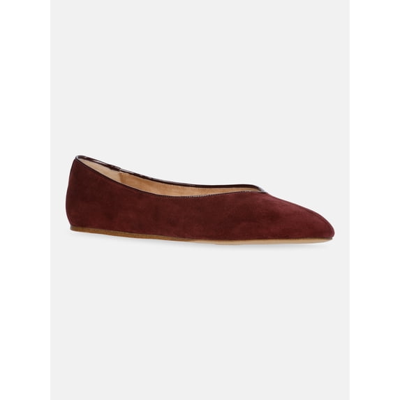 Scenario Women's Faux Suede Ballet Flats