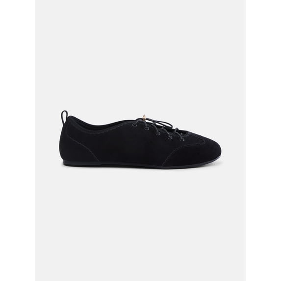 Scenario Women's Bungee Lace Faux Suede Sneakers