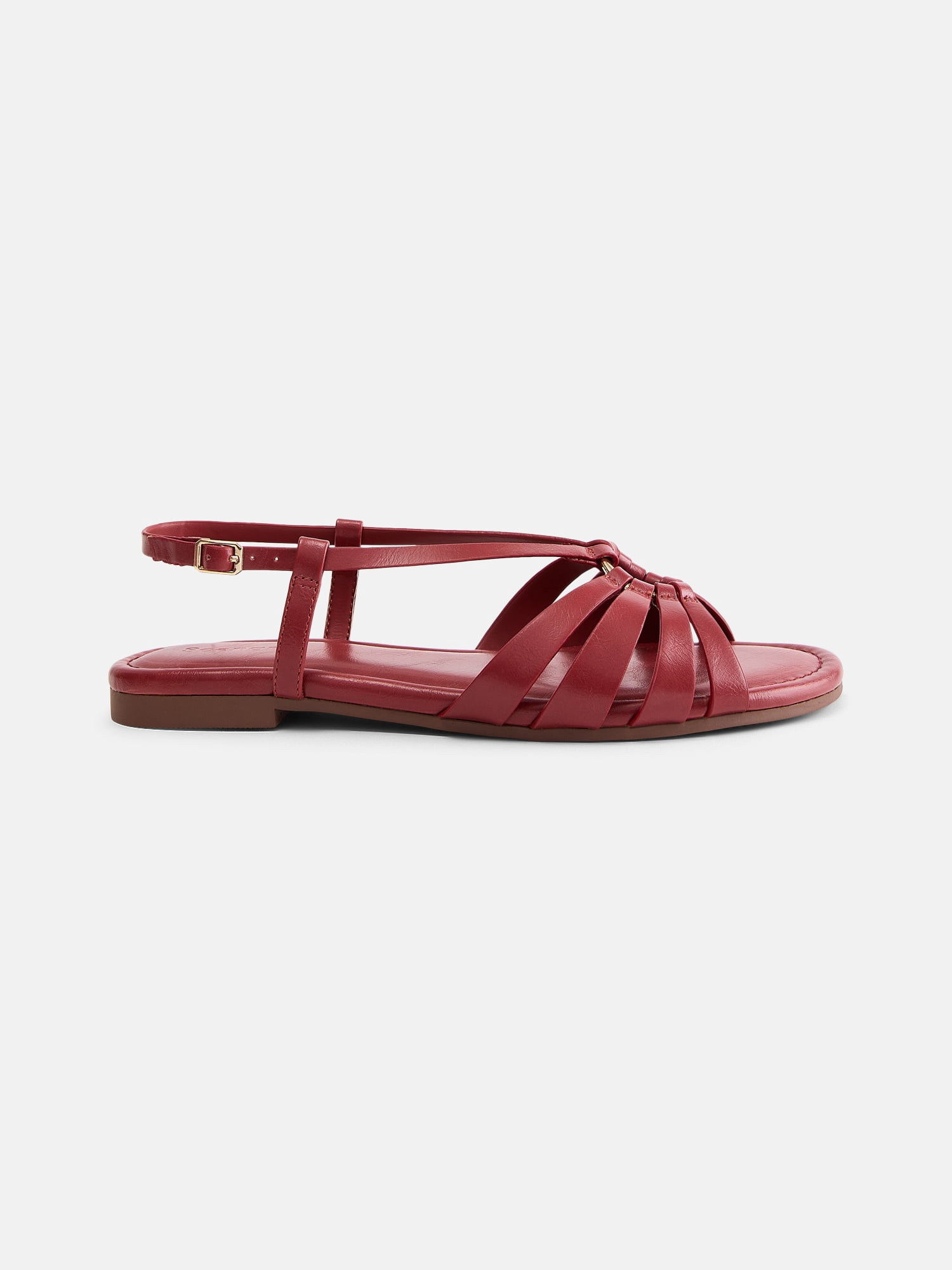Scenario Women's Strappy Circle Flat Sandals