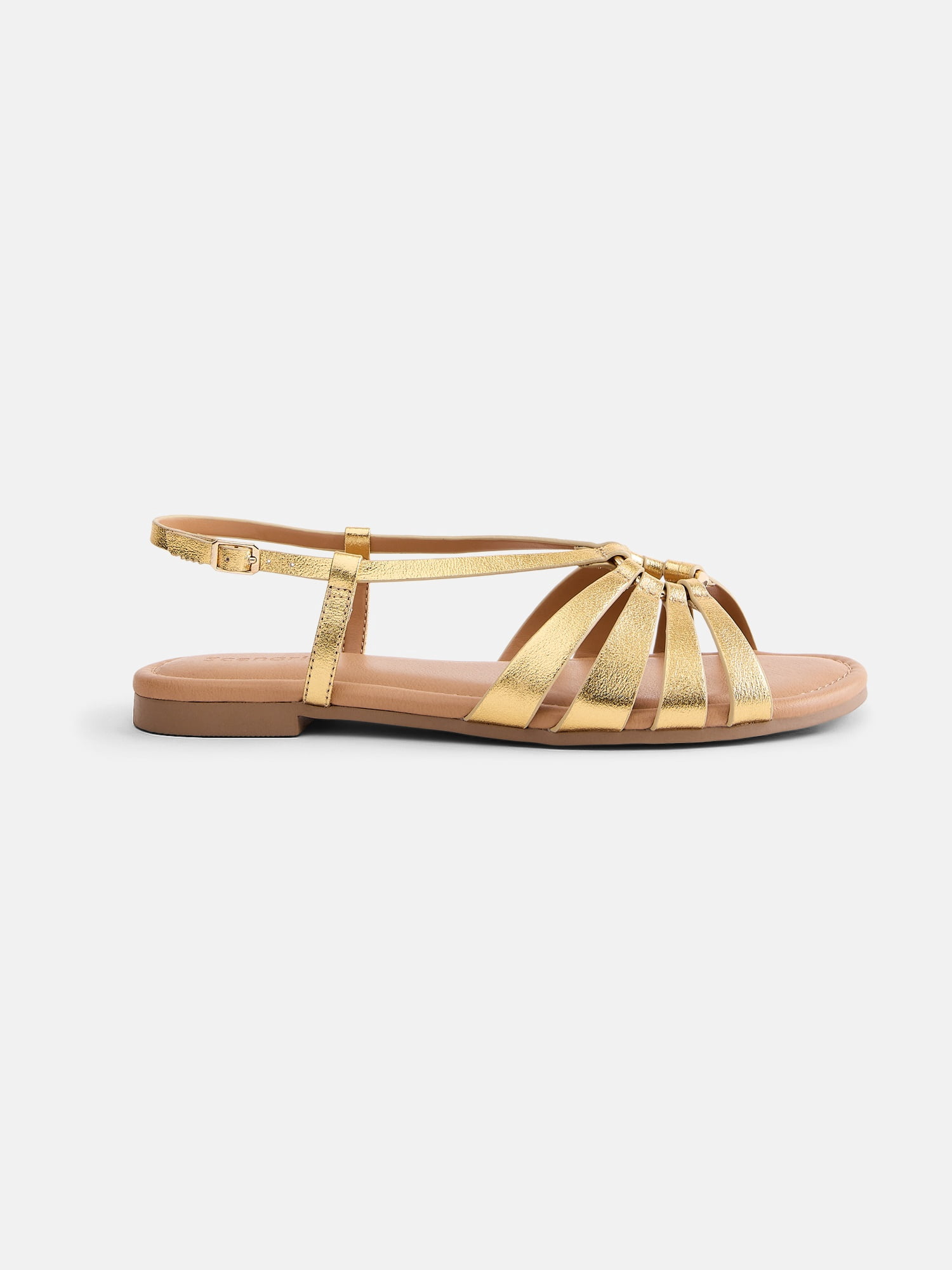 Scenario Women's Strappy Circle Flat Sandals