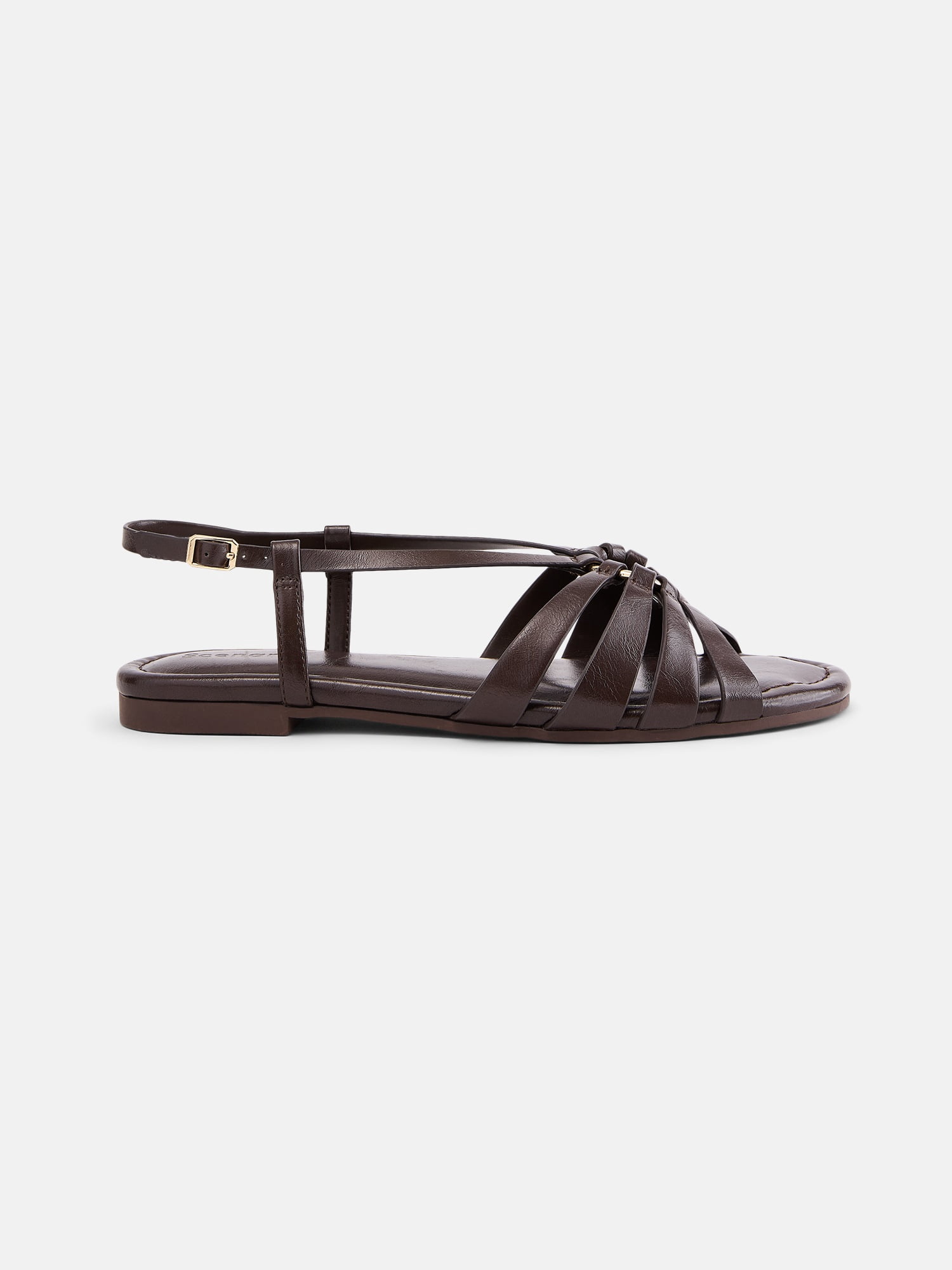 Scenario Women's Strappy Circle Flat Sandals