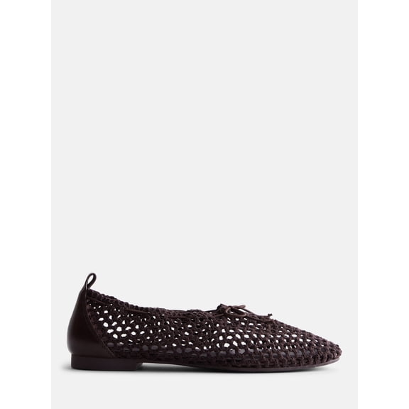 Scenario Women's Knit Bow Ballet Flats