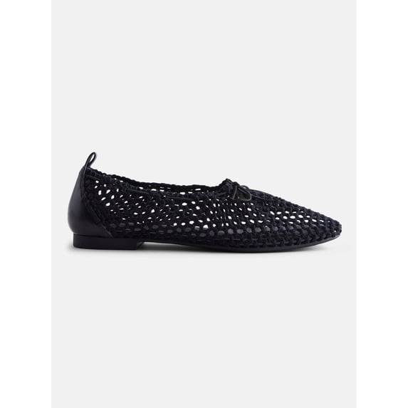 Scenario Women's Knit Bow Ballet Flats