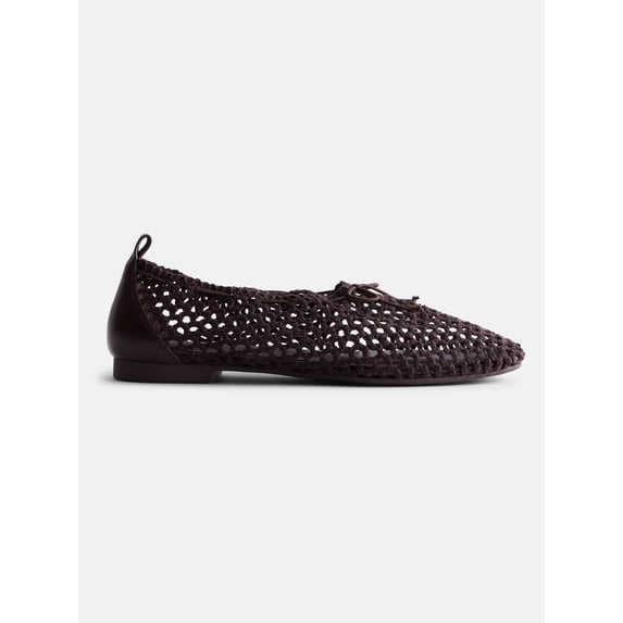 Scenario Women's Knit Bow Ballet Flats