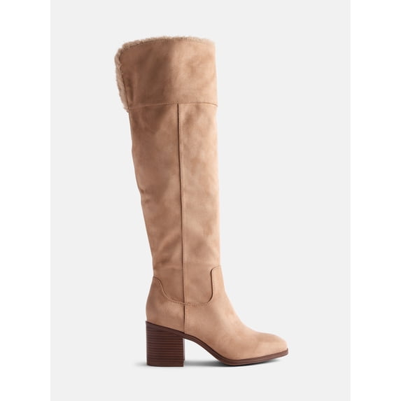 Scenario Women's Over the Knee Fur Boots