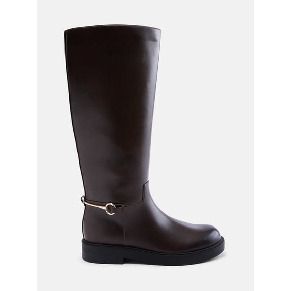 Scenario Women's Tall Faux Leather Riding Boots