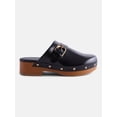 thumbnail image 1 of Scenario Women's Studded Faux Leather Platform Clogs, 1 of 6