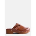 thumbnail image 1 of Scenario Women's Studded Faux Leather Platform Clogs, 1 of 5