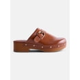 thumbnail image 1 of Scenario Women's Studded Faux Leather Platform Clogs, 1 of 6
