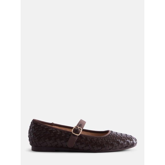 Scenario Women's Woven Mary Jane Flats
