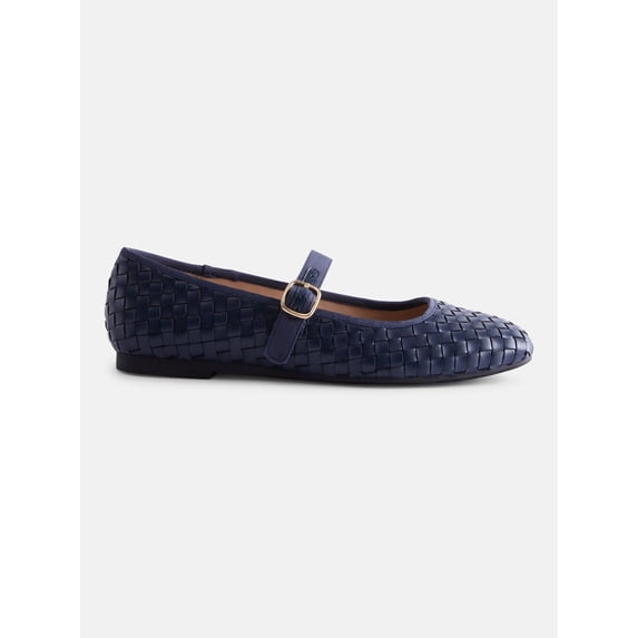 Scenario Women's Woven Mary Jane Flats