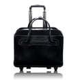 thumbnail image 1 of W Series | WILLOWBROOK | 17" Leather Patented Detachable -Wheeled Ladies' Laptop Briefcase - Black, 1 of 6