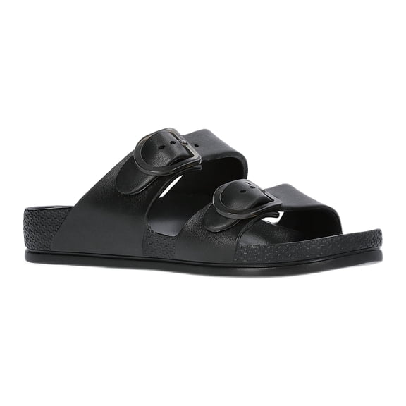 Time and Tru Women's Double Buckle EVA Slide Sandals