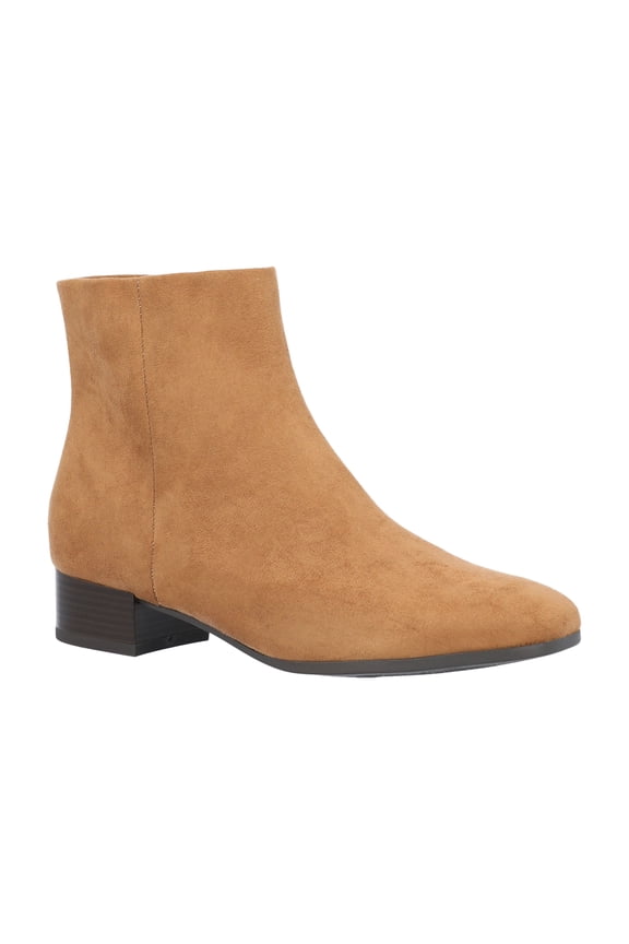Women's Faux Suede Ankle Boots, Wide Width Available