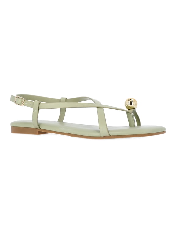Women's Embellished Toe Ring Sandals