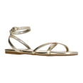 thumbnail image 1 of Time and Tru Women's Strappy Flat Sandals, 1 of 6