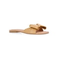 thumbnail image 1 of Time and Tru Women's Raffia Bow Slide Sandals, 1 of 6