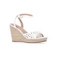 thumbnail image 1 of Time and Tru Women's Bow Espadrille Wedge Sandals, 1 of 6