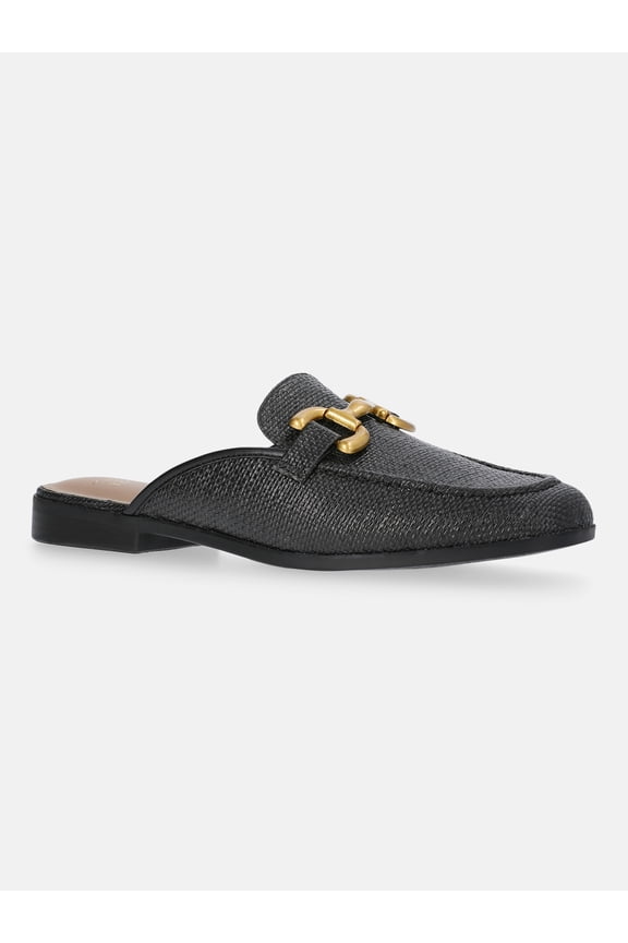 Women's Buckle Loafer Mules