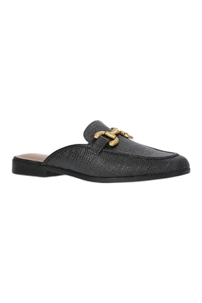 Women's Buckle Loafer Mules