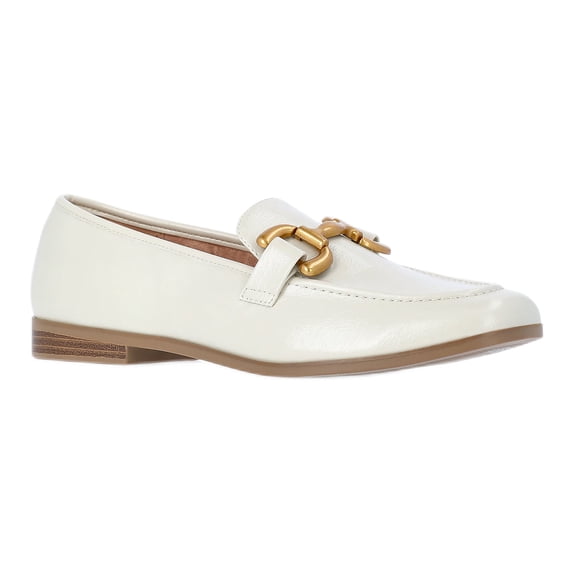 Time and Tru Women's Faux Leather Buckle Loafers
